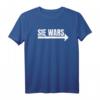 Sie wars | Pfeil rechts | Lustiges Partnerlook T-Shirt für Geschwister, Paare & Familien - Witziges Outfit für Bruder und Schwester