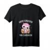 Damen Große Schwester von Zwillingen - Zwillinge Geburt Eulen T-Shirt mit V-Ausschnitt, perfektes Geschenk zur Schwangerschaftsankündigung, Baby Shower & Geburtstag