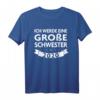 Ich Werde Eine Große Schwester 2020 T-Shirt – Perfektes Geschenk zur Babyankündigung für Töchter