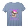 Kinder Große Schwester 2023 Überraschung T-Shirt - Geschenkidee zur Geburt, Comic Design mit Luftballon, Hunden & Herzen für Jungen & Mädchen