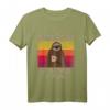 I Hate Morning People Faultier Spruch Sleepy Sloth Retro T-Shirt – Lustiges Geschenk für Morgenmuffel, Kaffee- und Faultierliebhaber zu Weihnachten oder Geburtstag