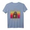 I Hate Morning People Faultier Spruch Sleepy Sloth Retro T-Shirt – Lustiges Geschenk für Morgenmuffel, Kaffee- und Faultierliebhaber zu Weihnachten oder Geburtstag