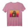 I Hate Morning People Faultier Spruch Sleepy Sloth Retro T-Shirt – Lustiges Geschenk für Morgenmuffel, Kaffee- und Faultierliebhaber zu Weihnachten oder Geburtstag