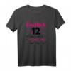 12. Geburtstag Mädchen T-Shirt - Endlich 12 Jahre, Lustiges Geschenk mit Herz und Sternen für Tochter, Nichte oder Enkelin