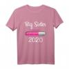 Kinder Big Sister 2020 Loading Große Schwester T-Shirt - Perfektes Geschenk für werdende große Schwestern im Jahr 2020