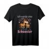 Ich Werde Große Schwester Pferde T-Shirt - Süßes Ankündigungsgeschenk für die werdende große Schwester mit Pony-Design