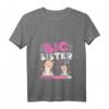 Damen Große Schwester 2022 Loading V-Ausschnitt T-Shirt – Süßes Geschenk für werdende große Schwester, perfekt für Familienfreude