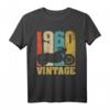 64. Geburtstag Papa Opa Motorrad Biker Geschenk Vintage 1960 T-Shirt – Retro Geschenkidee für Motorradliebhaber zum Geburtstag, Vatertag & Weihnachten