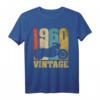 64. Geburtstag Papa Opa Motorrad Biker Geschenk Vintage 1960 T-Shirt – Retro Geschenkidee für Motorradliebhaber zum Geburtstag, Vatertag & Weihnachten