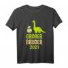 Kinder Großer Bruder 2021 T-Shirt Dino - Lustiges Geschenk für werdende große Brüder im Jahr 2021