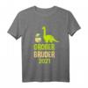 Kinder Großer Bruder 2021 T-Shirt Dino - Lustiges Geschenk für werdende große Brüder im Jahr 2021