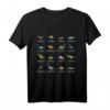 Dino Dinosaurier Arten Sammlung Pädagogisches Kunst T-Shirt – Originelles Geschenk für Dinosaurierfans, Freunde & Familie