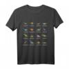 Dino Dinosaurier Arten Sammlung Pädagogisches Kunst T-Shirt – Originelles Geschenk für Dinosaurierfans, Freunde & Familie