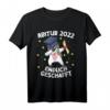Lustiges Endlich Geschafft Abi 2022 T-Shirt mit Einhorn Motiv – Perfektes Geschenk für Abschlussfeier, Abiturienten & Absolventen