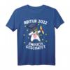 Lustiges Endlich Geschafft Abi 2022 T-Shirt mit Einhorn Motiv – Perfektes Geschenk für Abschlussfeier, Abiturienten & Absolventen