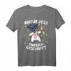 Lustiges Endlich Geschafft Abi 2022 T-Shirt mit Einhorn Motiv – Perfektes Geschenk für Abschlussfeier, Abiturienten & Absolventen