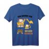 Ich Werde Große Bruder 2022 Bagger T-Shirt – Perfektes Geschenk zur Babyankündigung & Babyparty für den großen Bruder