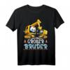 Bagger Großer Bruder 2024 Baustellen Brüder Baufahrzeuge T-Shirt – Perfektes Geschenk zur Geburt, Geschwisterankündigung & Zwillinge