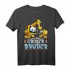 Bagger Großer Bruder 2024 Baustellen Brüder Baufahrzeuge T-Shirt – Perfektes Geschenk zur Geburt, Geschwisterankündigung & Zwillinge