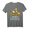 Bagger Großer Bruder 2024 Baustellen Brüder Baufahrzeuge T-Shirt – Perfektes Geschenk zur Geburt, Geschwisterankündigung & Zwillinge