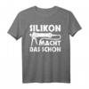 Handwerker Geschenk Maler Silikon Shirt Installateur Spruch T-Shirt - Lustiges Arbeits-T-Shirt für Maler, Installateure, Zimmerer & Fliesenleger