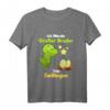 Ich werde großer Bruder von Zwillingen Dinosaurier T-Shirt – Perfekt zum Baby Shower & Schwangerschaft ankündigen für Jungen