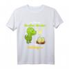 Ich werde großer Bruder von Zwillingen Dinosaurier T-Shirt – Perfekt zum Baby Shower & Schwangerschaft ankündigen für Jungen