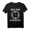 Zeit für Cookies - Lustiges Cookie Keks T-Shirt für Naschkatzen und Süßigkeitenliebhaber, Perfekt als Geschenk für Familie und Freunde