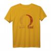 Omega griechisches Alphabet T-Shirt – Vintage Retro Geschenkidee für Männer, Frauen, Familie & Freunde
