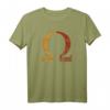 Omega griechisches Alphabet T-Shirt – Vintage Retro Geschenkidee für Männer, Frauen, Familie & Freunde