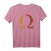 Omega griechisches Alphabet T-Shirt – Vintage Retro Geschenkidee für Männer, Frauen, Familie & Freunde