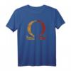 Omega griechisches Alphabet T-Shirt – Vintage Retro Geschenkidee für Männer, Frauen, Familie & Freunde
