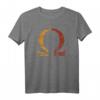 Omega griechisches Alphabet T-Shirt – Vintage Retro Geschenkidee für Männer, Frauen, Familie & Freunde