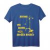 Kinder Achtung Baustelle Radlader Ich werde großer Bruder T-Shirt – Humorvolles Geschenk zur Schwangerschaftsankündigung für zukünftigen großen Bruder