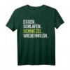 Lustiges Essen Schlafen Schnitzel Wiederholen T-Shirt – Geschenkidee für Geburtstag & Weihnachten für Männer und Frauen