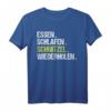 Lustiges Essen Schlafen Schnitzel Wiederholen T-Shirt – Geschenkidee für Geburtstag & Weihnachten für Männer und Frauen