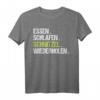 Lustiges Essen Schlafen Schnitzel Wiederholen T-Shirt – Geschenkidee für Geburtstag & Weihnachten für Männer und Frauen