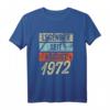 51. Geburtstag Mann T-Shirt - Legendär seit August 1972, lustiges Geschenk & Dekoration für den besonderen Tag