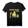 Kinder Ich werde großer Bruder 2022 Bagger T-Shirt – Süßes Comic Motiv zur Schwangerschaftsankündigung für Jungen
