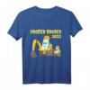 Kinder Ich werde großer Bruder 2022 Bagger T-Shirt – Süßes Comic Motiv zur Schwangerschaftsankündigung für Jungen