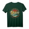 Dave Der Mann der Mythos die Legende Vornamen T-Shirt – Personalisiertes Retro & Vintage Geschenk für Geburtstag, Weihnachten & Vatertag