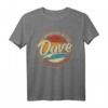 Dave Der Mann der Mythos die Legende Vornamen T-Shirt – Personalisiertes Retro & Vintage Geschenk für Geburtstag, Weihnachten & Vatertag