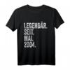 20. Geburtstag T-Shirt für Männer – Legendär seit Mai 2004, lustiges Geschenk & Dekoration für den 20. Geburtstag