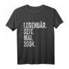 20. Geburtstag T-Shirt für Männer – Legendär seit Mai 2004, lustiges Geschenk & Dekoration für den 20. Geburtstag