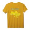 Oblast of Ukraine Karte T-Shirt mit Regionen und Flaggenfarben – Perfektes Geschenk für Familie und Freunde zum Geburtstag, Weihnachten oder Feiertage