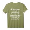 Schwester und Patentante Taufpatin Tante T-Shirt – Lustiges Geschenk für Taufpaten, Familie & Freunde zum Geburtstag, Taufe & Schwangerschaft