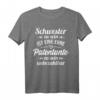 Schwester und Patentante Taufpatin Tante T-Shirt – Lustiges Geschenk für Taufpaten, Familie & Freunde zum Geburtstag, Taufe & Schwangerschaft