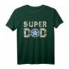 Super Dad Superheld Super Papa Vater Held Stern Schild T-Shirt – Perfektes Vatertags- und Geburtstagsgeschenk für stolze Väter