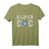 Super Dad Superheld Super Papa Vater Held Stern Schild T-Shirt – Perfektes Vatertags- und Geburtstagsgeschenk für stolze Väter