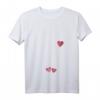Damen Schwangerschaft Ankündigung Zwillinge - Grunge Herzen Mutter T-Shirt mit V-Ausschnitt für kreative Familiennachrichten